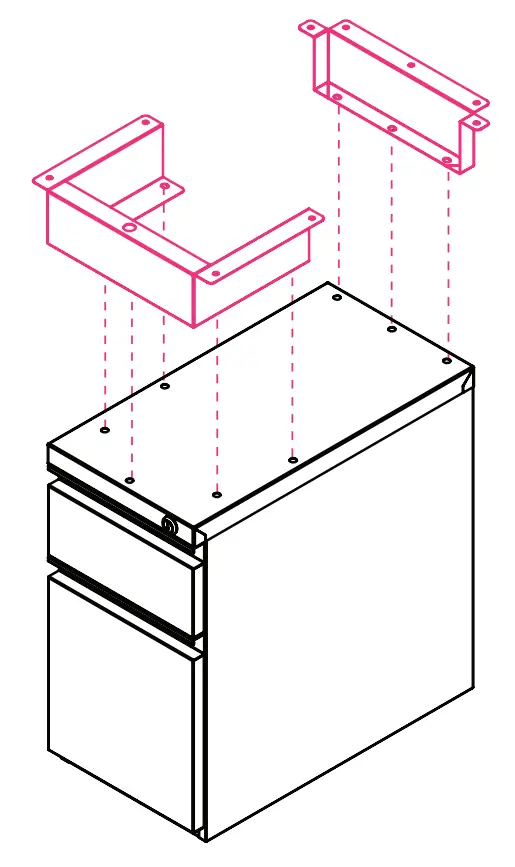 Secure Brackets To Slim Pedestal