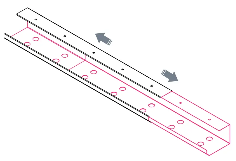 Extend Cable Tray To Desired Length