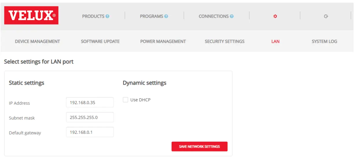 VELUX KLF200 Plugin for HomeSeer - device 3