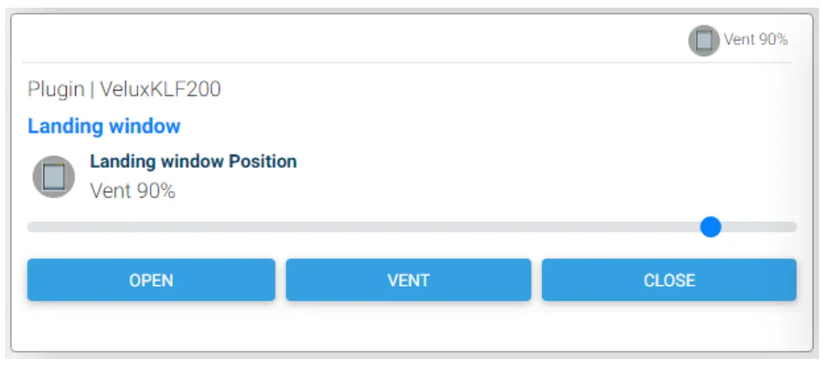 VELUX KLF200 Plugin for HomeSeer - device 5