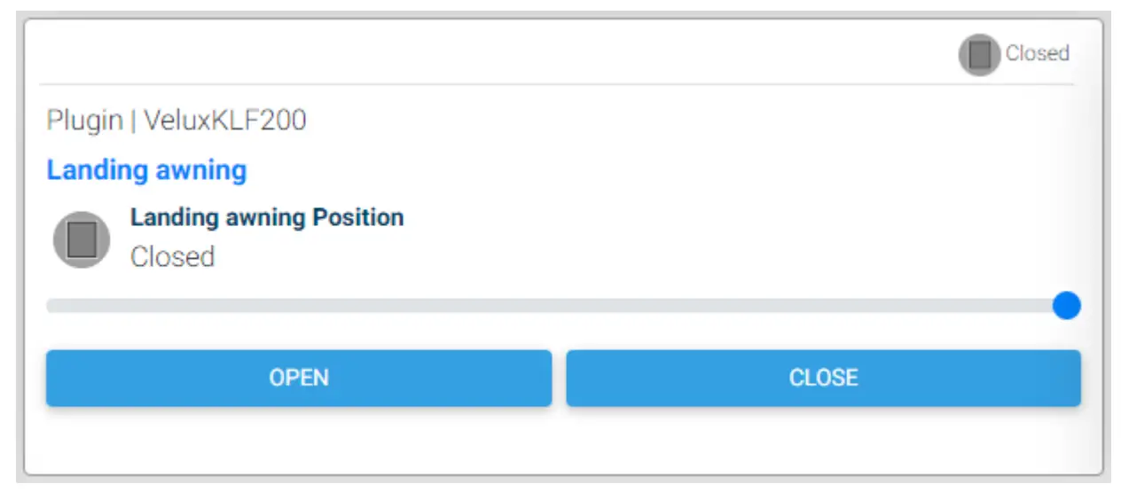VELUX KLF200 Plugin for HomeSeer - device