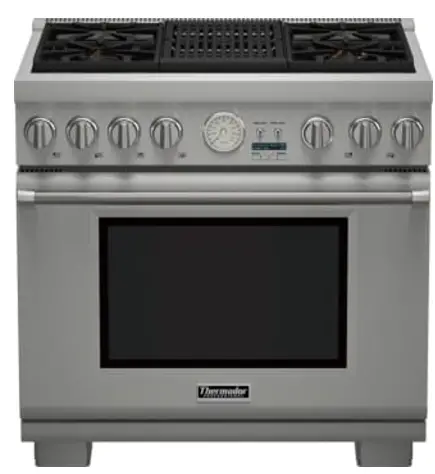 Thermador PRD364WDGC 36 Inch Pro-Grand Freestanding Dual-Fuel Range
