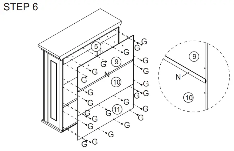 WFCDN 2-Door Wall Cabinet - setup 6