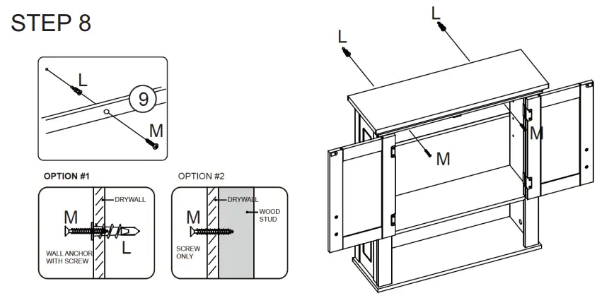 WFCDN 2-Door Wall Cabinet - setup 8