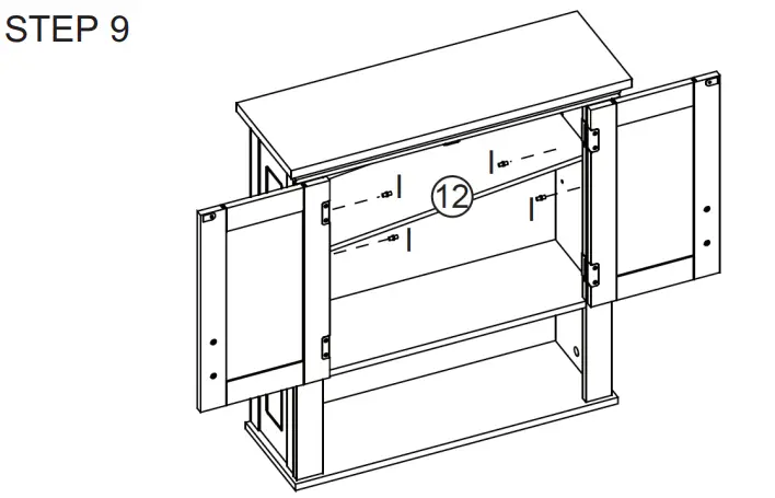 WFCDN 2-Door Wall Cabinet - setup 9