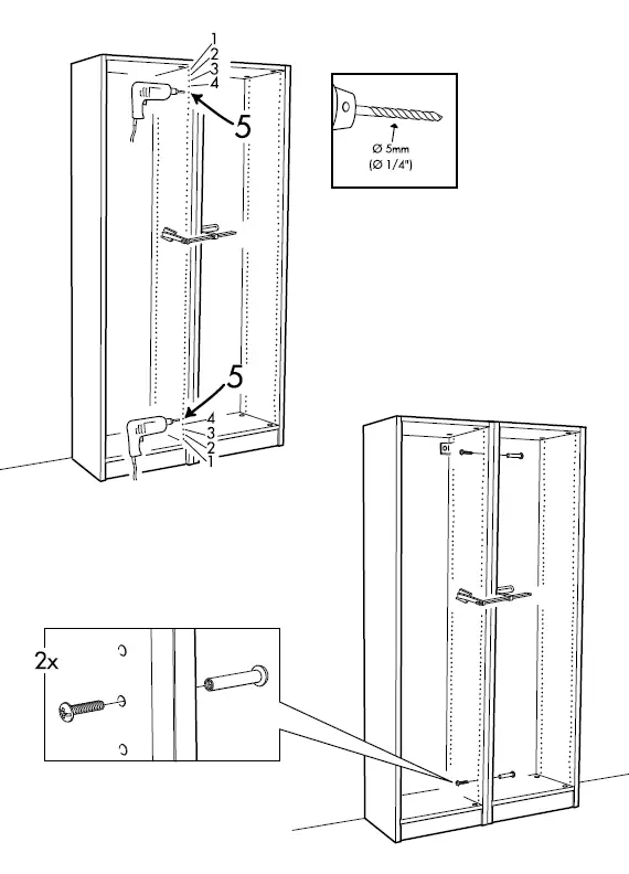 Ikea-39X14X79-Pax-Wardrobe-Frame-User-Manual-fig-3