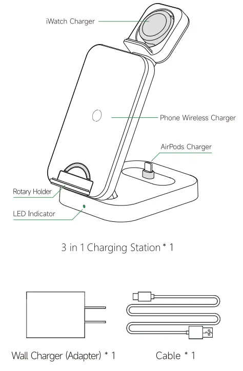 Chargers ST A112Q 3 In 1 Wireless Charging Station-fig1