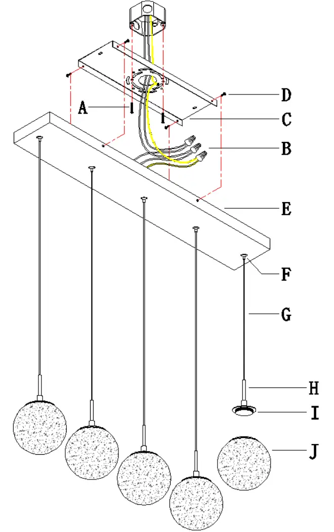 ZEVNI A04414 Mordy 5 Light Gold White Modern Contemporary Chandelier-fig2