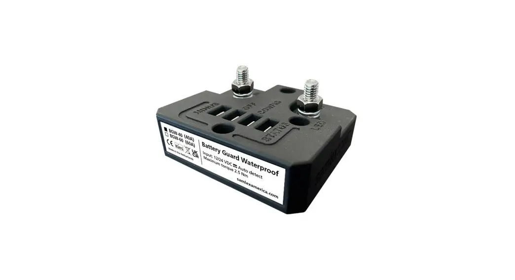 Samlex-america Bgw-40 Battery Guard Waterproof Owner's Manual Samlex-america Bgw-40 Battery Guard Waterproof Owner's Manual