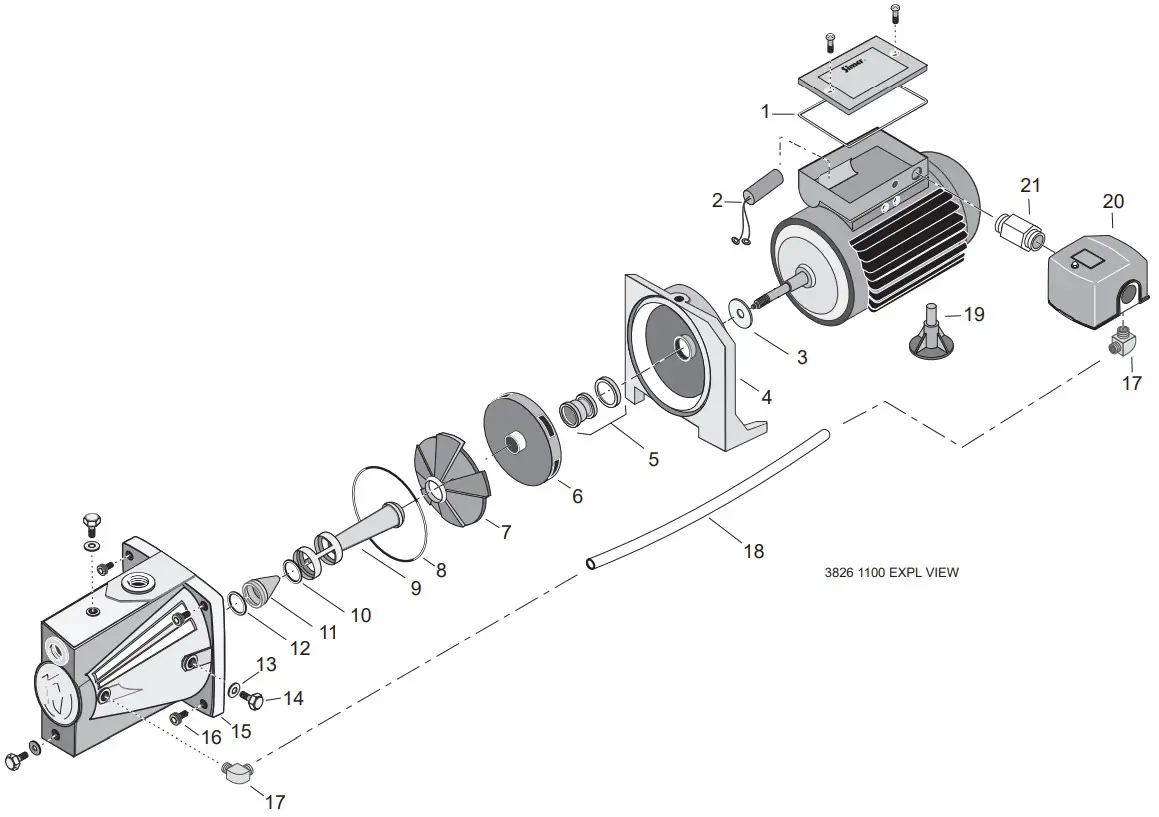 Simer 2800E Shallow Well Jet Pump - Figure 9
