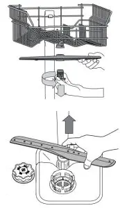 FIG 18 Cleaning the spray arms