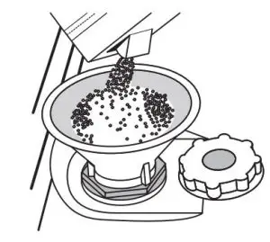 FIG 3 Filling the salt reservoir