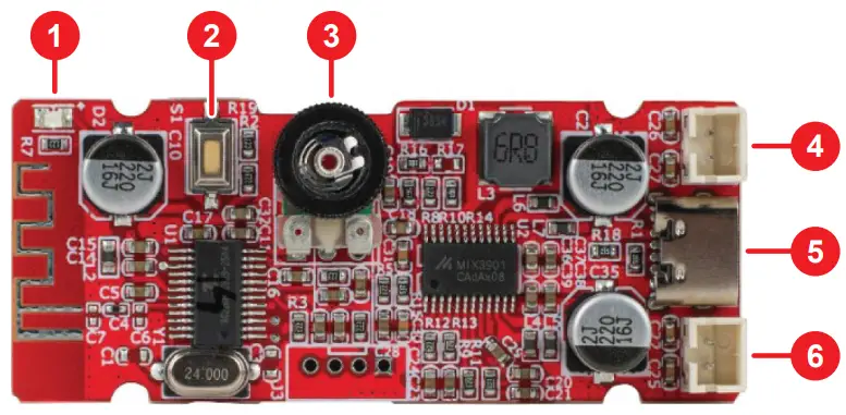 DAYTON AUDIO TBAB-26 2 x 6W TWS Pairing Bluetooth 5.0 Amplifier Board -