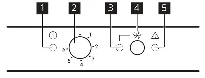 IKEA DJUPFRYSA Freezer - Control panel