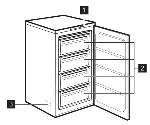 IKEA DJUPFRYSA Freezer - Product overview