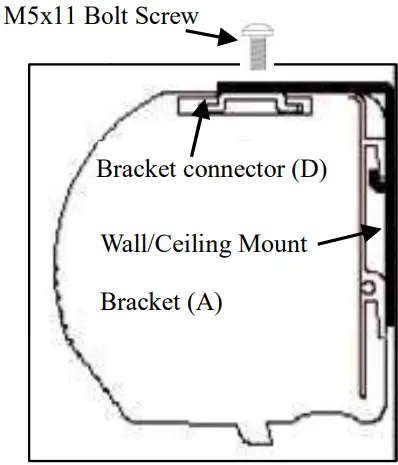 ELITE SCREENS SAKER SERIES Projector Screens - ceiling brackets