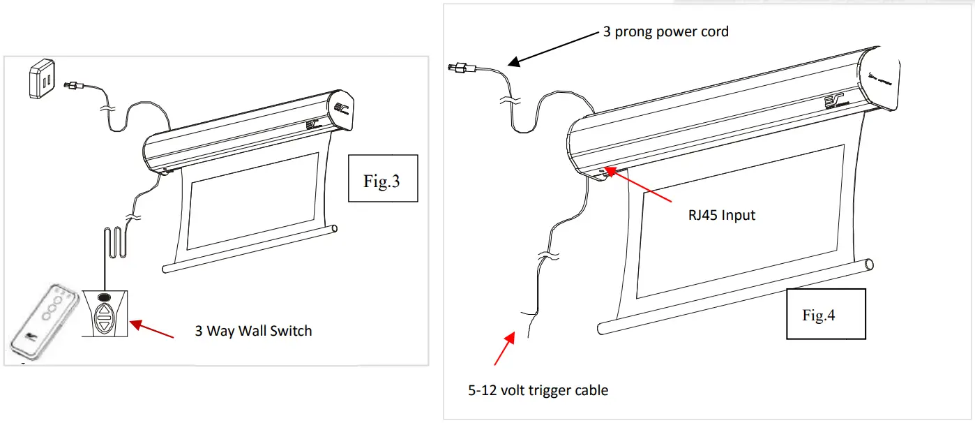ELITE SCREENS SAKER SERIES Projector Screens - trigger