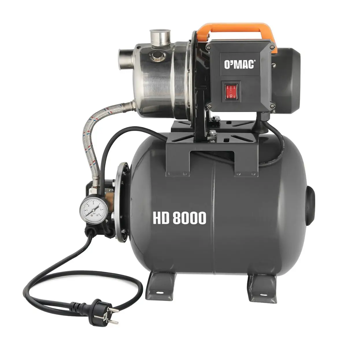 O-MAC HD 8000 HIDROFOR Self Priming Pump with Booster Unit