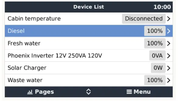 victron energy GX Tank 140 Tank Monitor 15
