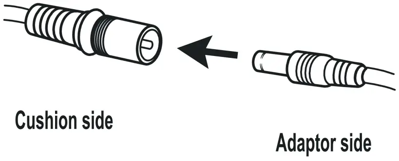 Comfier CF 6108 Shiatsu Massage Pillow with Heat - adapter cable