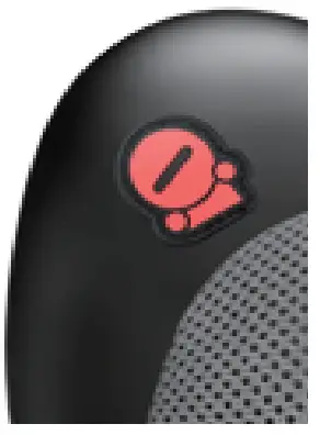 Comfier CF 6108 Shiatsu Massage Pillow with Heat - power button