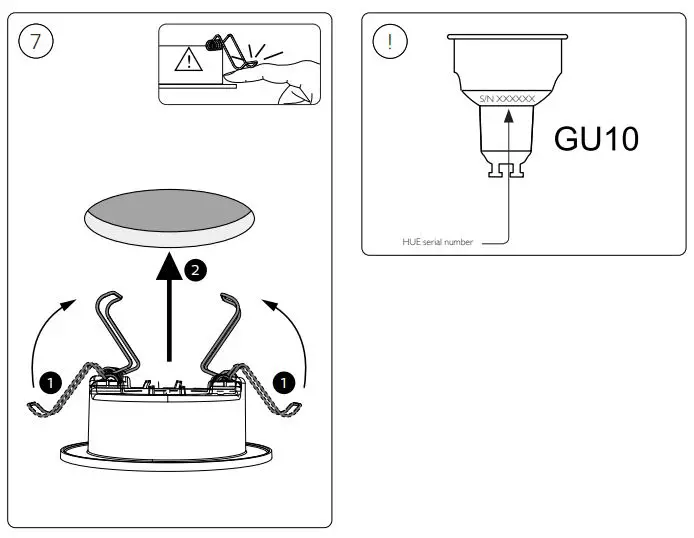 PHILIPS 35420 Centura Recessed LED Spot Square Aluminium User Manual - Installation