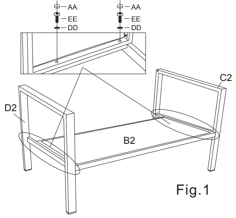CASTLECREEK Madison 4PC Set - ASSEMBLY10