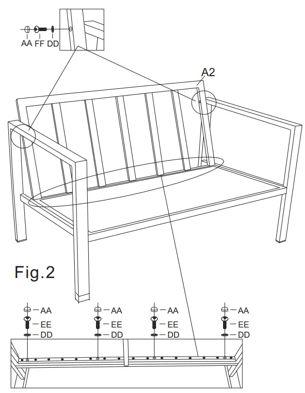 CASTLECREEK Madison 4PC Set - ASSEMBLY11