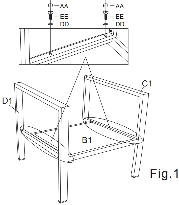 CASTLECREEK Madison 4PC Set - ASSEMBLY6