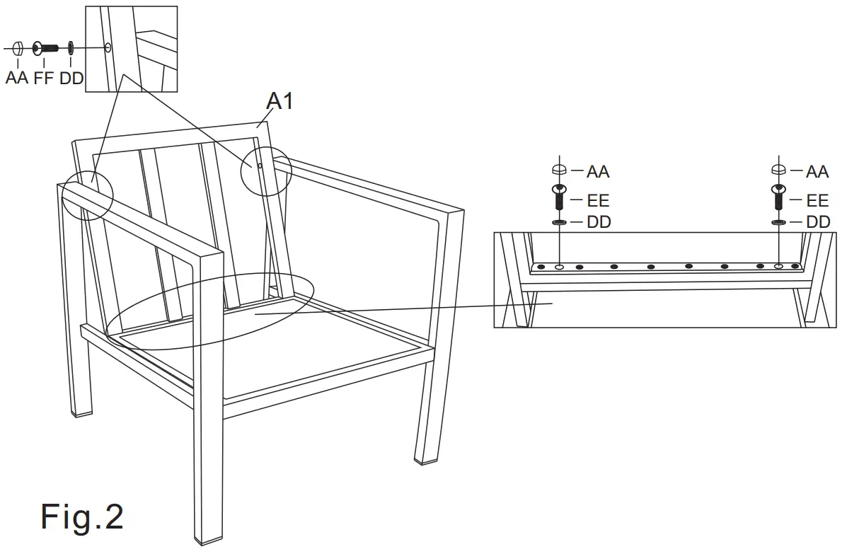CASTLECREEK Madison 4PC Set - ASSEMBLY7