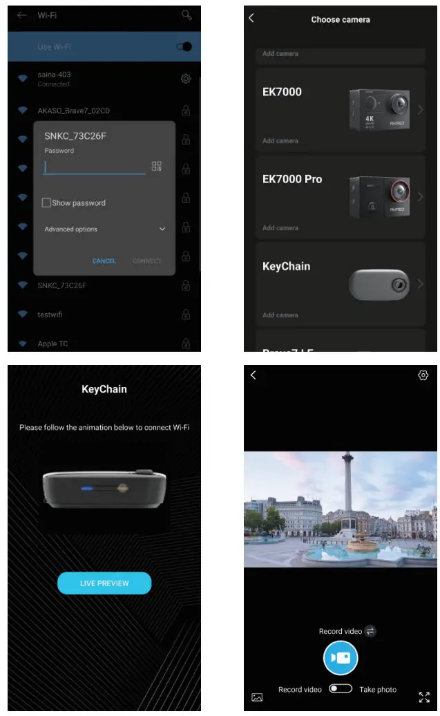AKASO Keychain Camera - APP