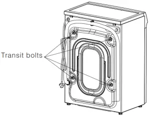 Removing transit bolts
