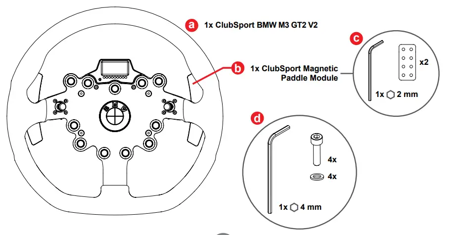 FANATEC ClubSport Steering Wheel BMW GT2 CSW-contan