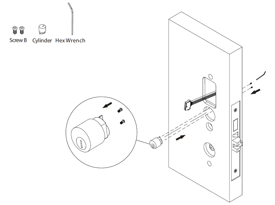 Installation of Lock Cylinder