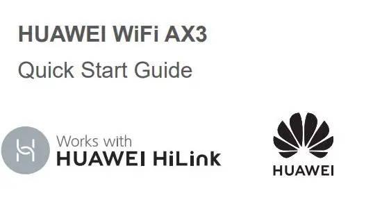 HUAWEI WiFi AX3 Dual Core WiFi 6 Router User Guide