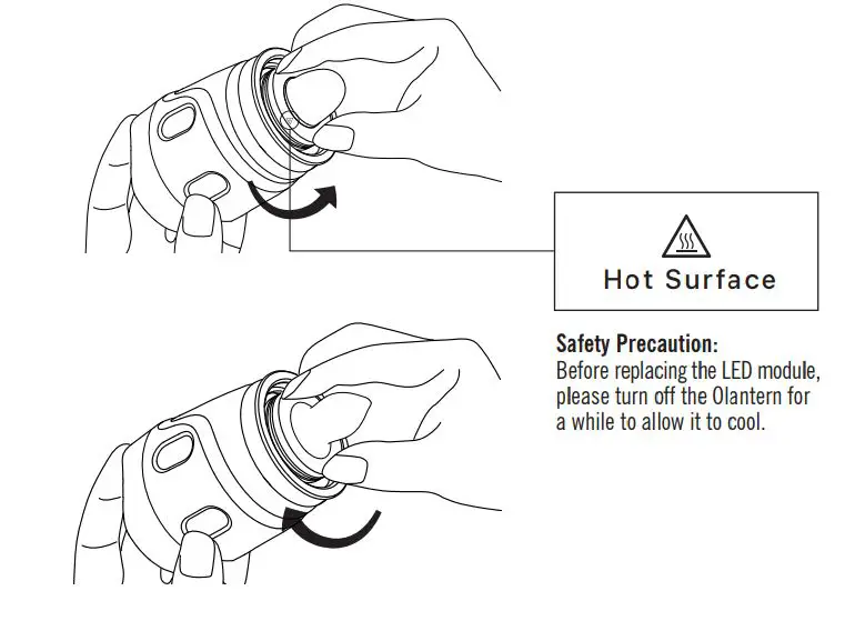 OLIGHT Olantren High Med Low Flaming LED Green - LED MODULE REPLACEMENT
