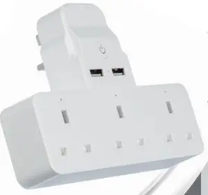 TIMEGUARD WiFi 3 Way Adaptor with USB Ports WFAD3