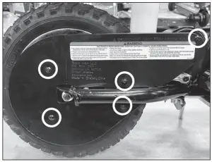 Razor DIRT ROCKET MX125 Rear Wheel Replacement -