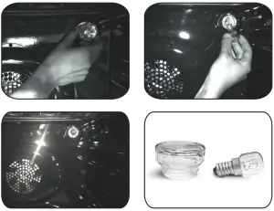 HOOVER HOT3161BI WIFI Multifunction Oven-CHANGING THE BULB