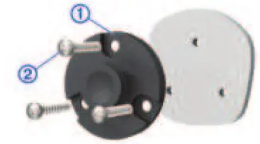 GARMIN Group Ride - Place the mount on the selected location