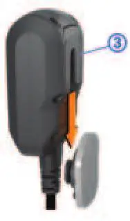 GARMIN Group Ride - Slide the fist microphone