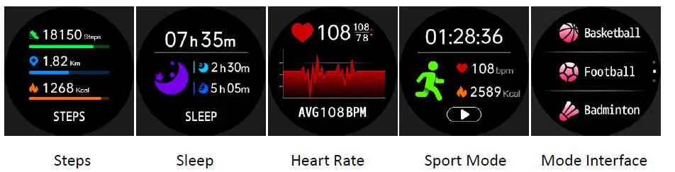 Efolen TWD2426 Bluetooth Call Smartwatch for Men Women Fitness Tracker fig7