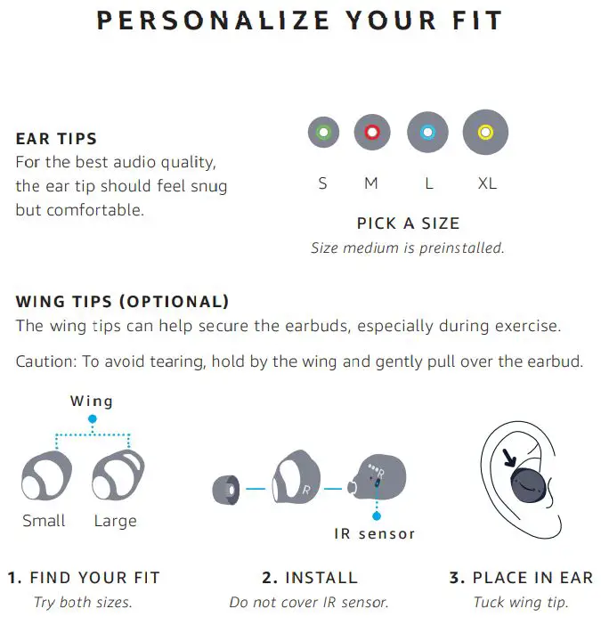 Amazon Echo Buds - Personalize Your Fit