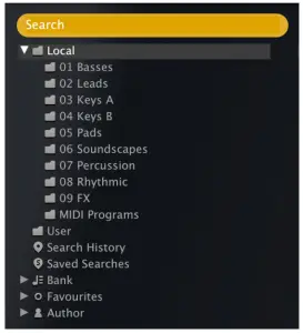 u-he Triple Cheese Synthesizer ----Directory Panel