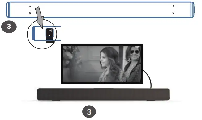 saregama CBWY12 Music Soundbar with 6.5 Inch Woofer- Step 2