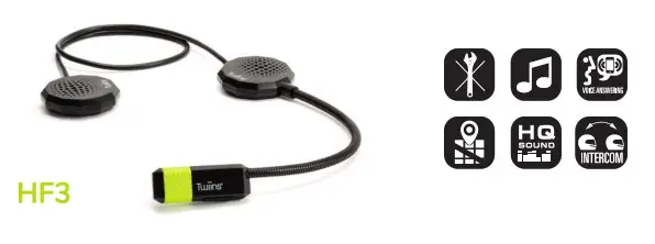 Twiins HF3 Handsfree Bluetooth for Helmets