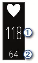 Garmin Vivosmart 4 - Viewing the Heart Rate Widget