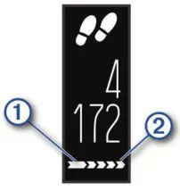 Garmin Vivosmart 4 - Viewing the Move Bar