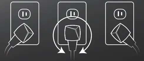 TITAN 55807 6-Outlet 8ft. Multicolor LED Surge Protector - 360° Plug ROTATION