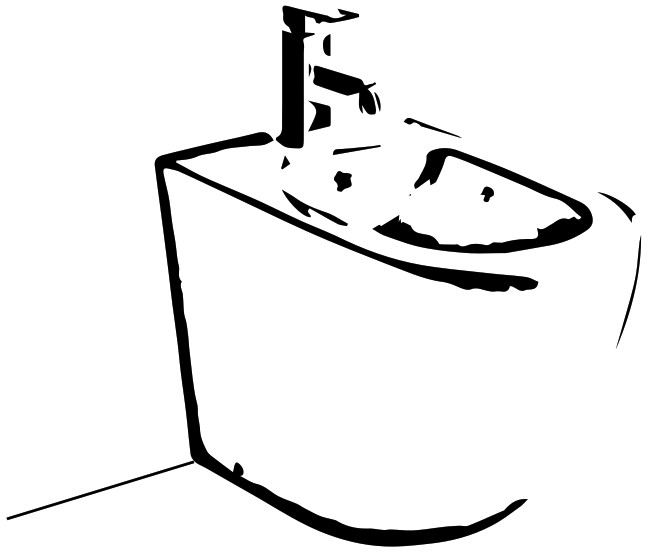 Wellis WF00099 Sophia Floor Mount Bidet - Cover